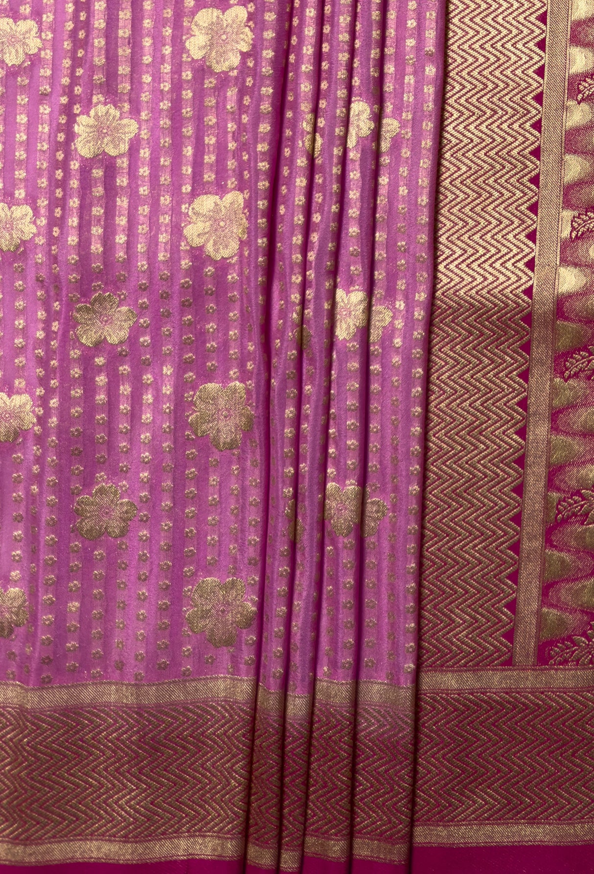 MIMOSA Parrot Royal Blue Mysore Silk crepe Saree β fleets shot full lifestyle