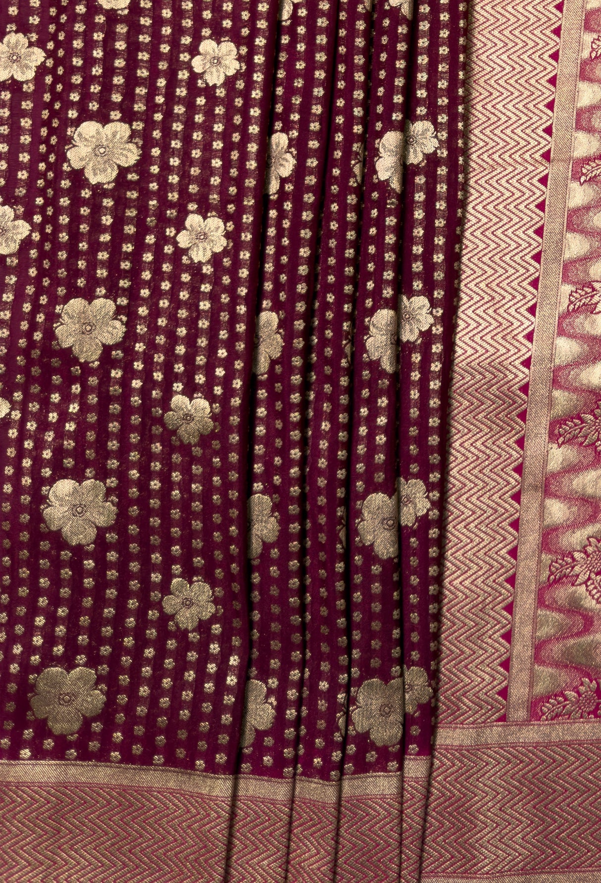 MIMOSA Parrot Royal Blue Mysore Silk crepe Saree β fleets shot full lifestyle