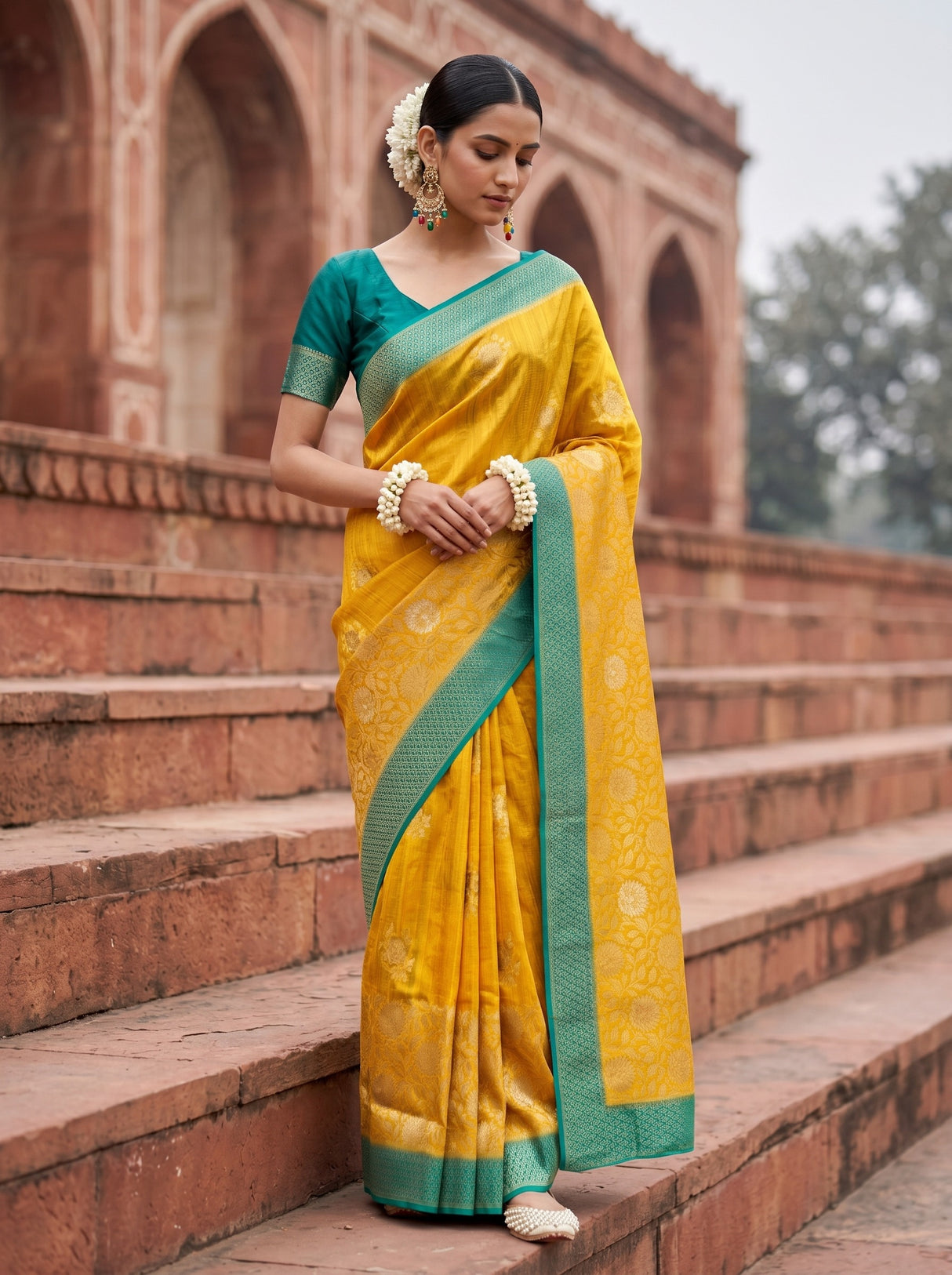 MIMOSA Saree Saree — front view on mannequin
