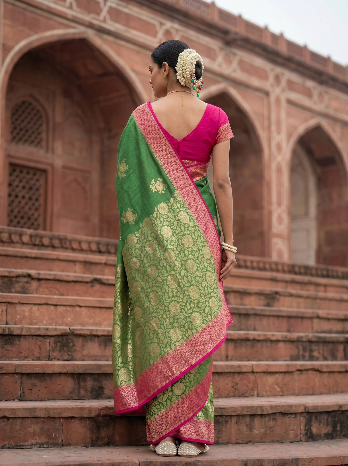 MIMOSA Saree Saree — pose 2 styling detail
