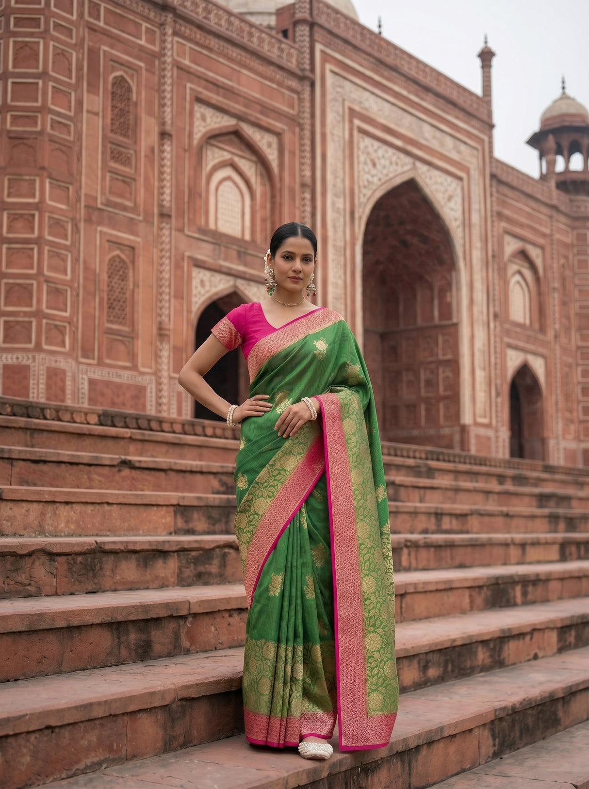 MIMOSA Saree Saree — pose 4 styling detail