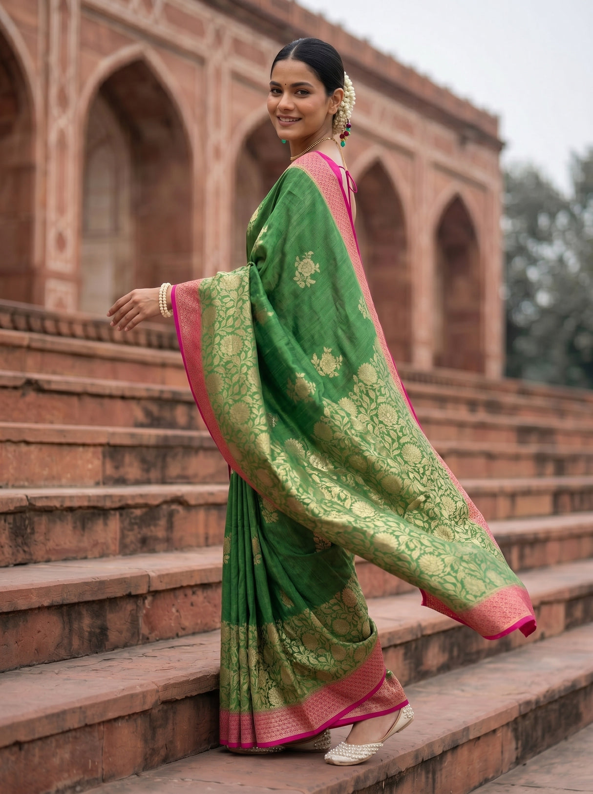 MIMOSA Saree Saree — pose 9 styling detail