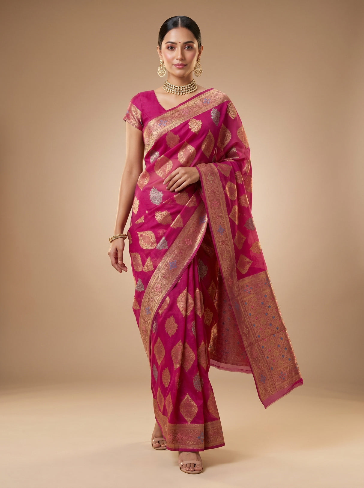 MIMOSA Saree Saree — pose 6 styling detail