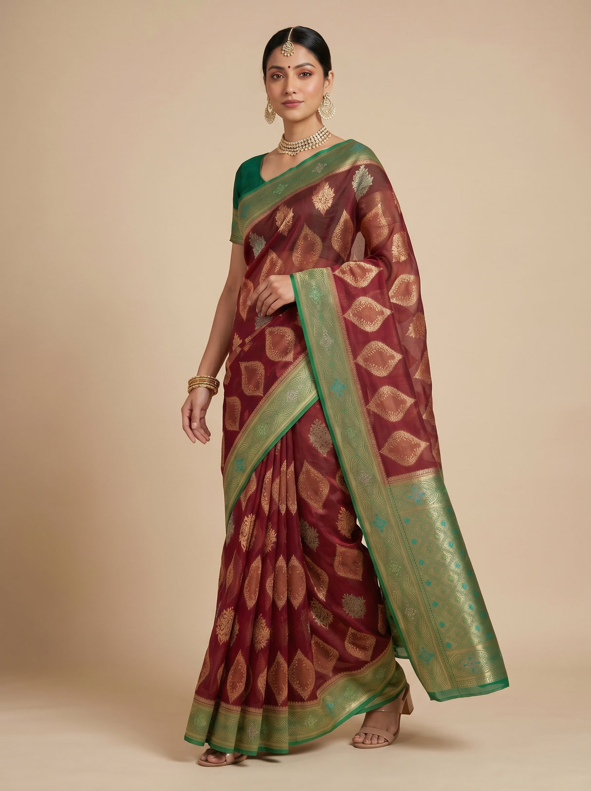 MIMOSA Saree Saree — pose 6 styling detail