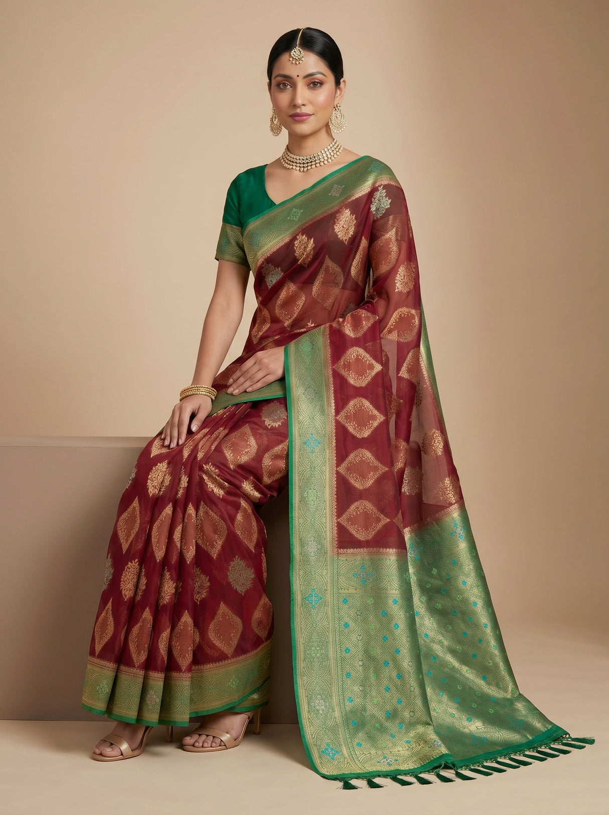MIMOSA Saree Saree — pose 7 styling detail