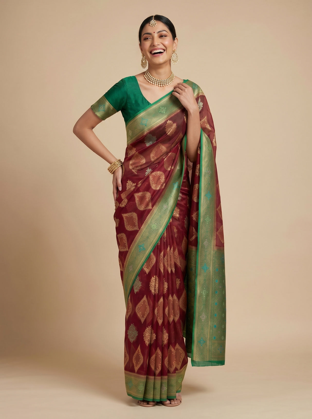 MIMOSA Saree Saree — pose 9 styling detail