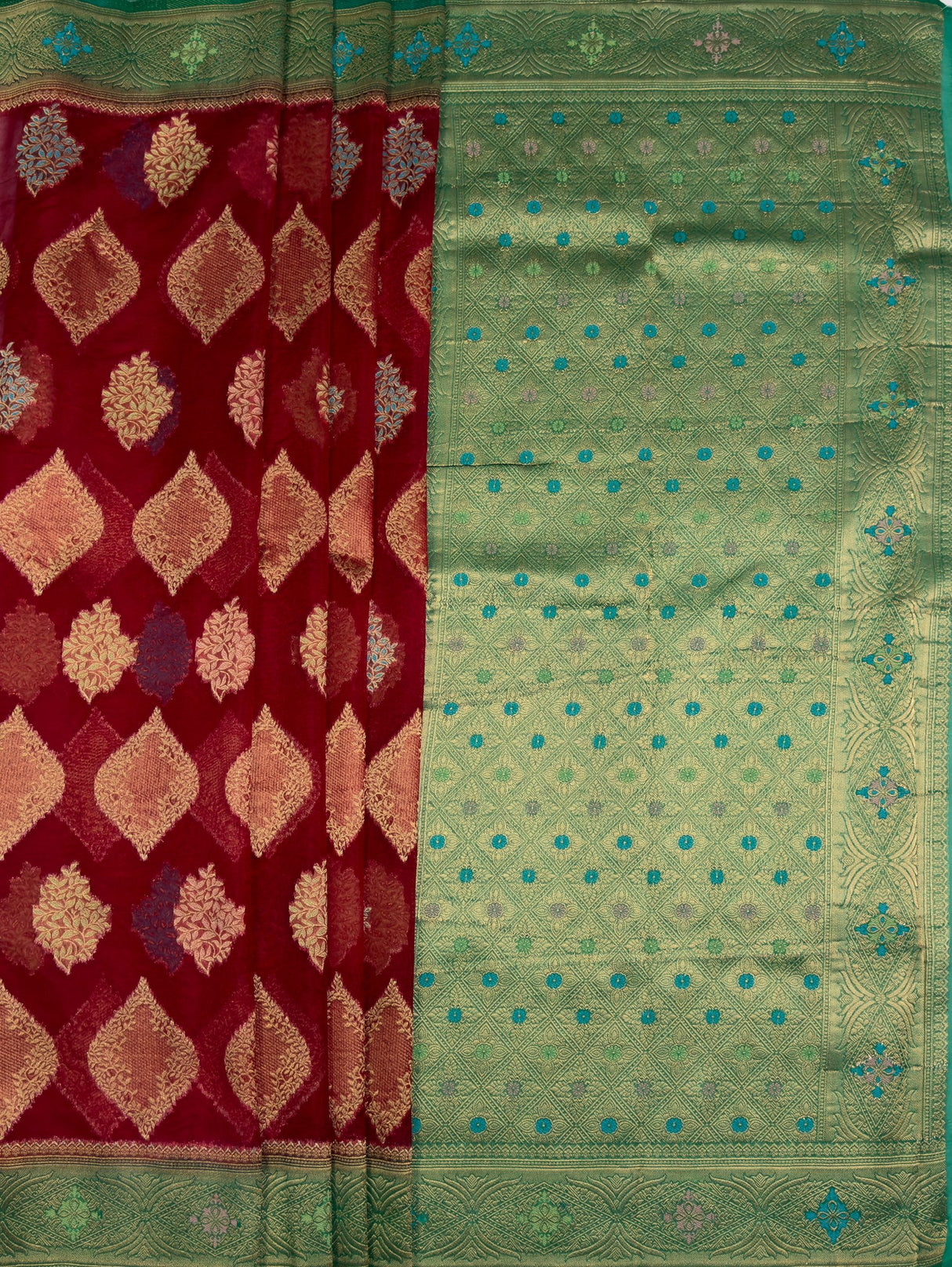 MIMOSA Saree Saree — pallu and zari work detail