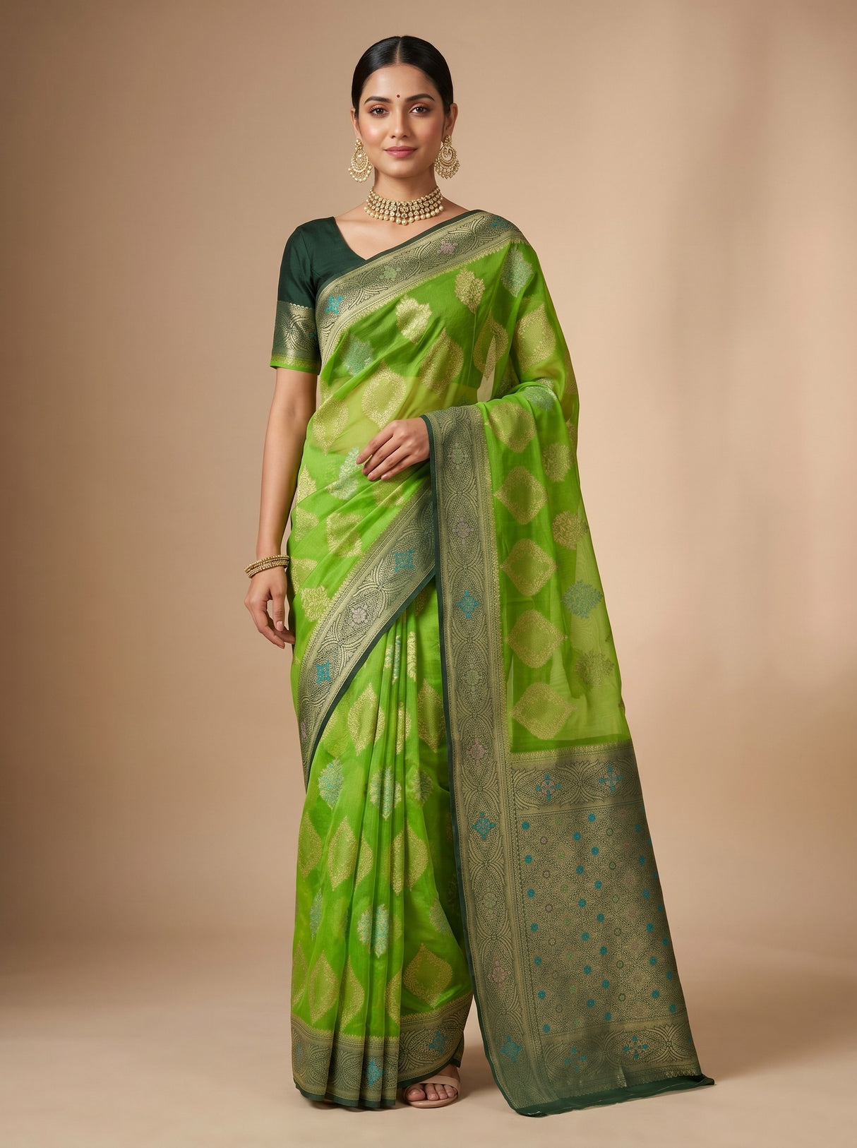 MIMOSA Saree Saree — front view on mannequin