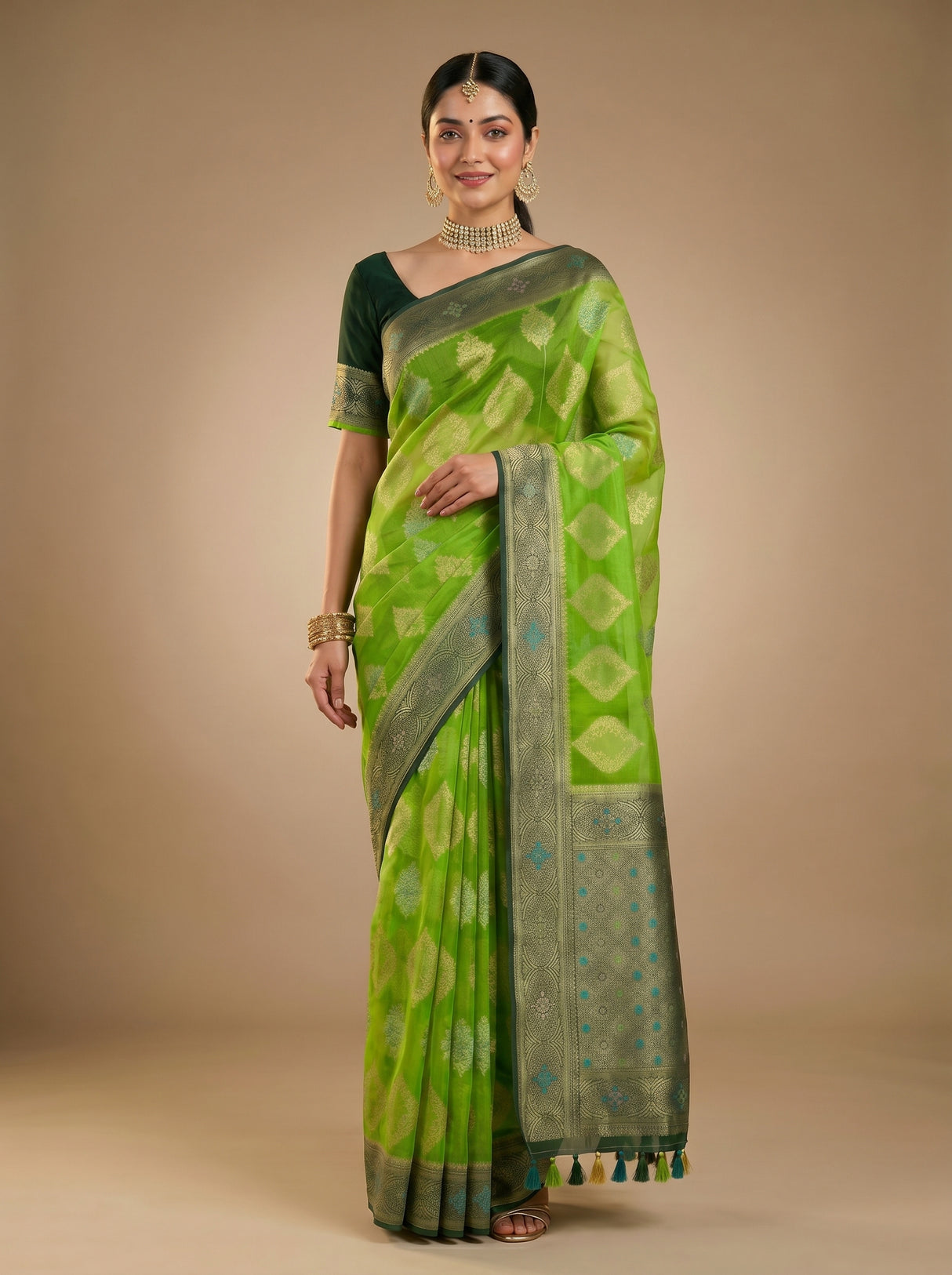 MIMOSA Saree Saree — pose 2 styling detail