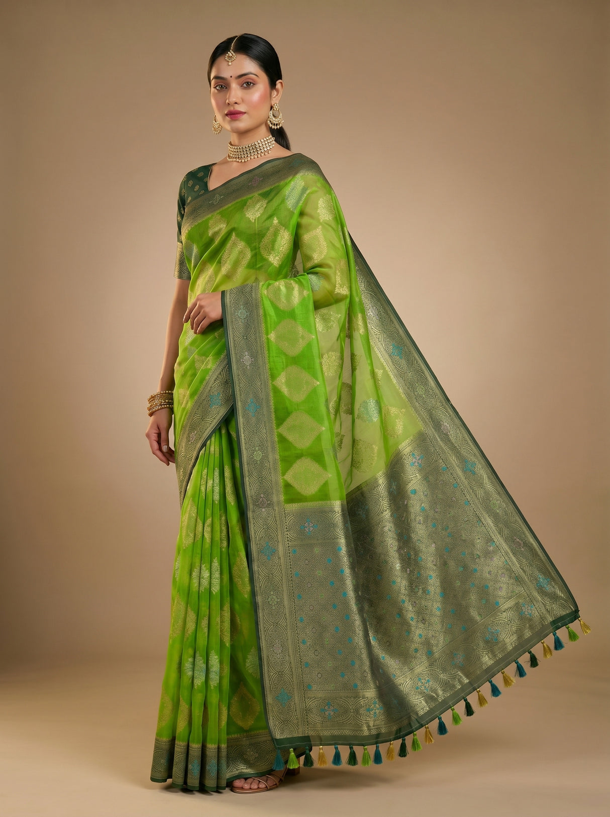 MIMOSA Saree Saree — pose 3 styling detail