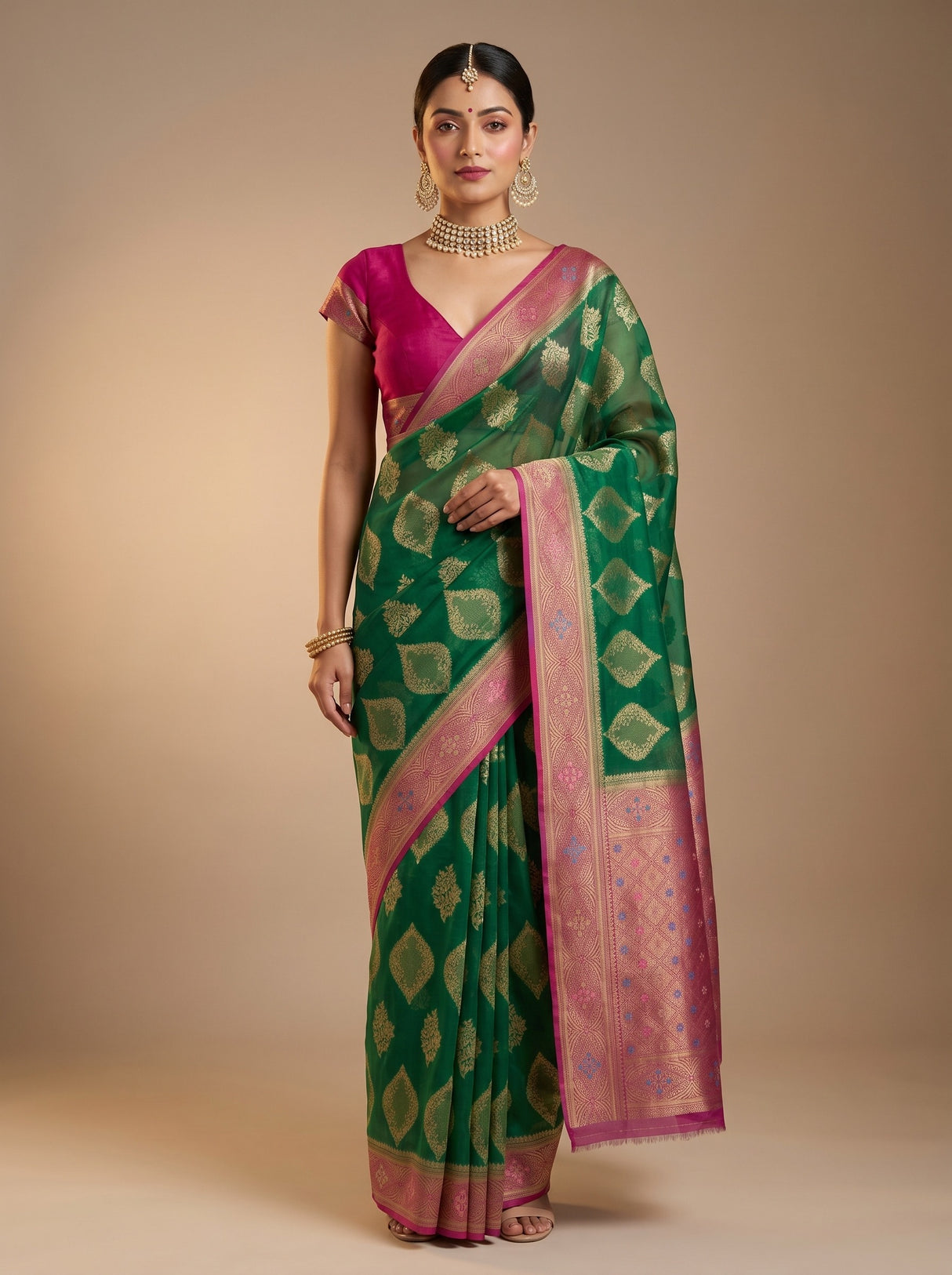 MIMOSA Saree Saree — front view on mannequin