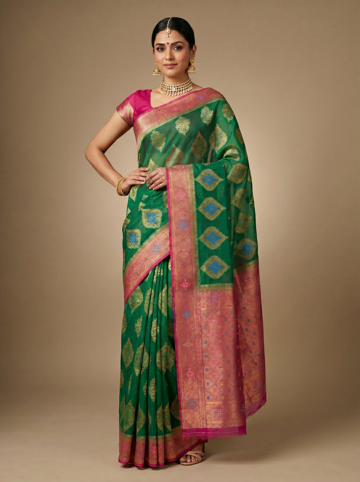 MIMOSA Saree Saree — pose 2 styling detail