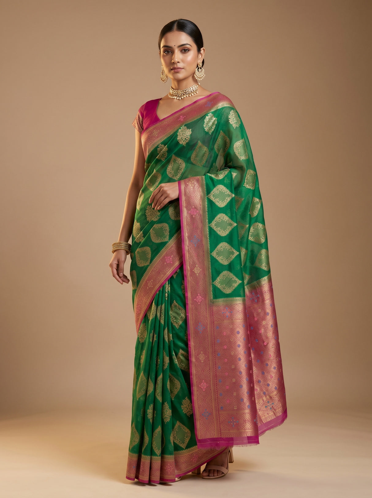 MIMOSA Saree Saree — pose 3 styling detail