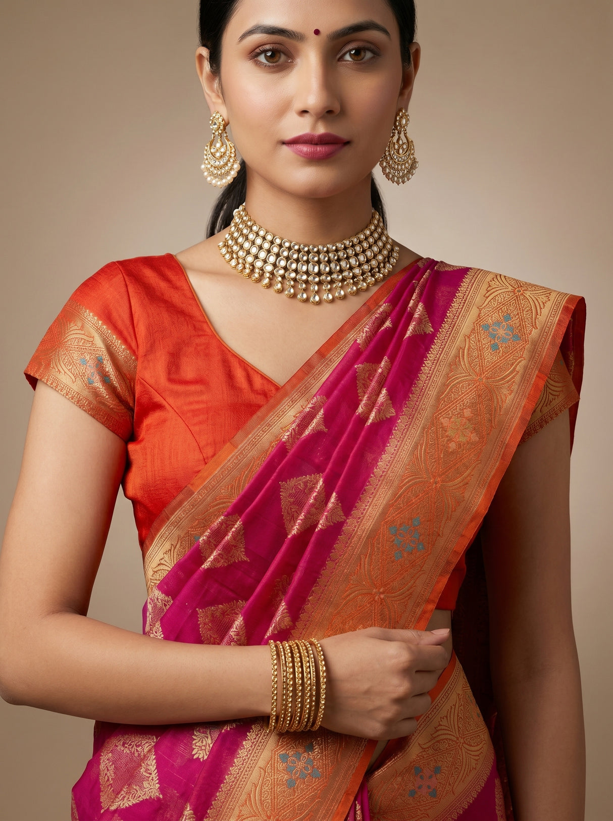 MIMOSA Saree Saree — pose 10 styling detail