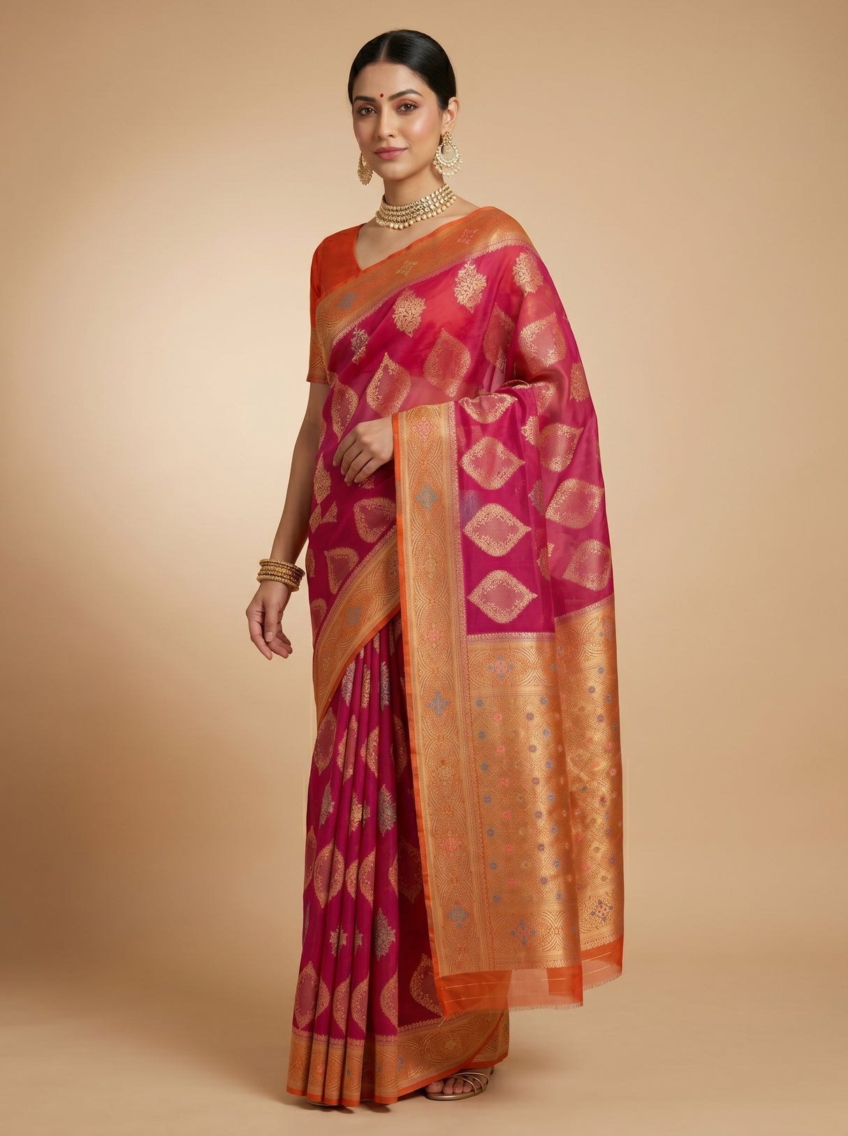 MIMOSA Saree Saree — pose 2 styling detail