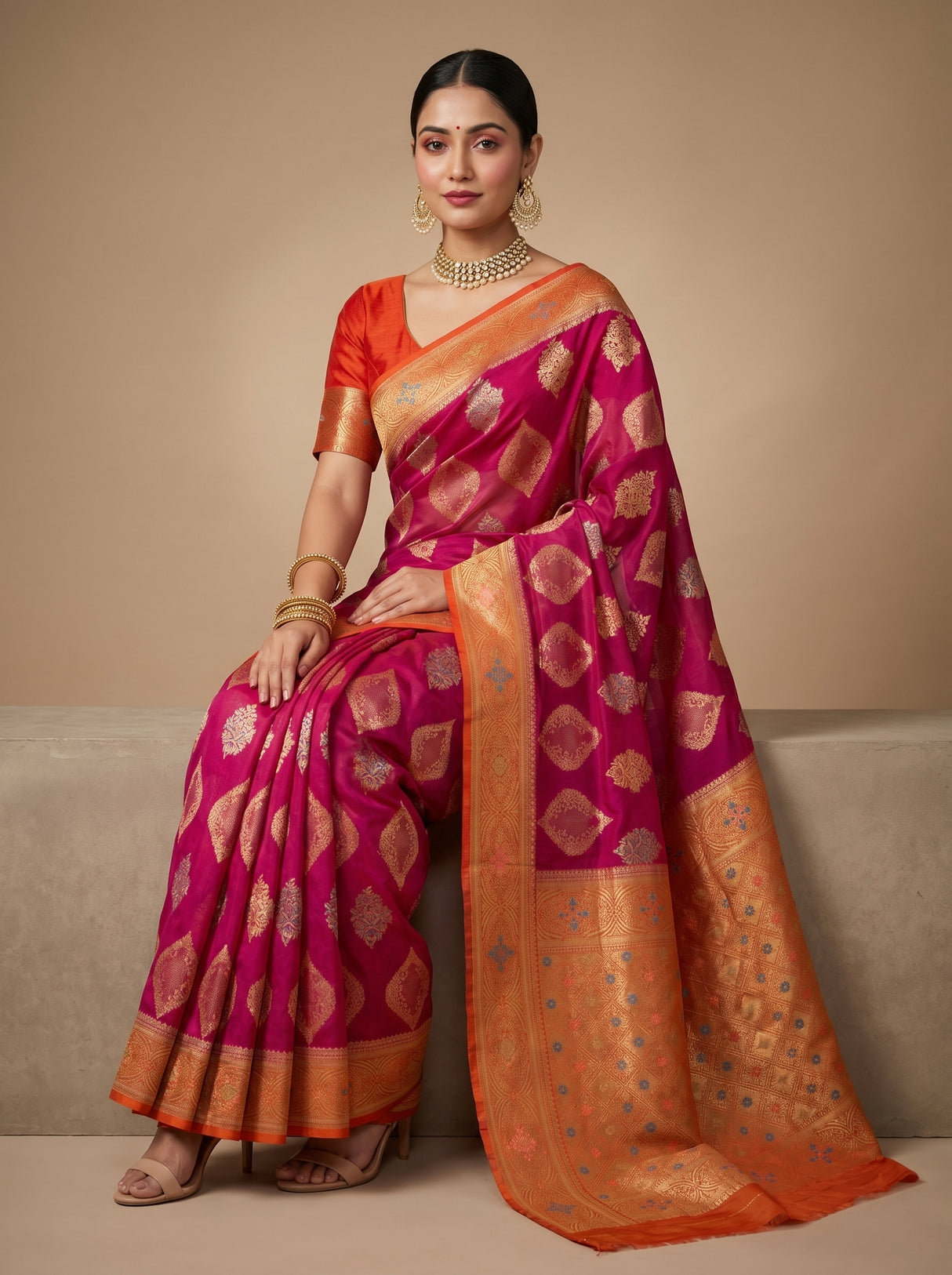 MIMOSA Saree Saree — pose 7 styling detail