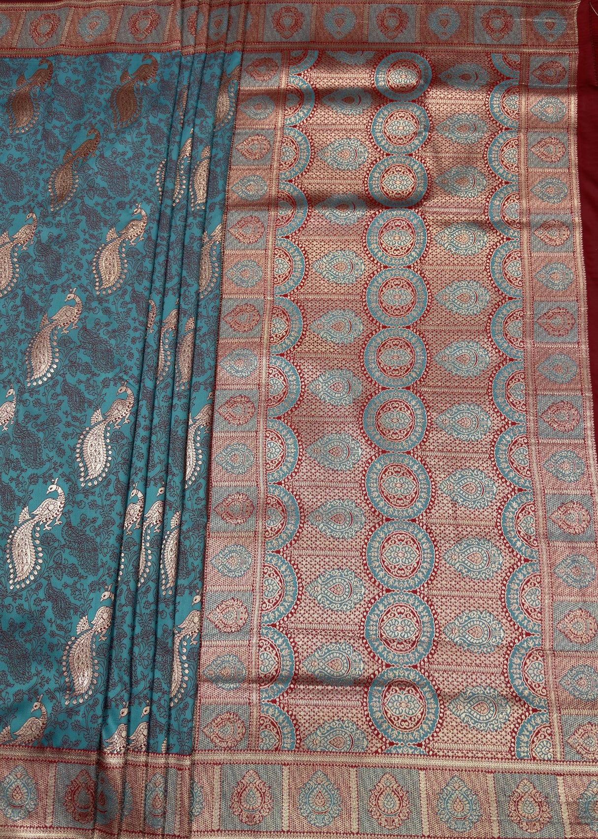 MIMOSA Saree Saree β pallu and zari work detail