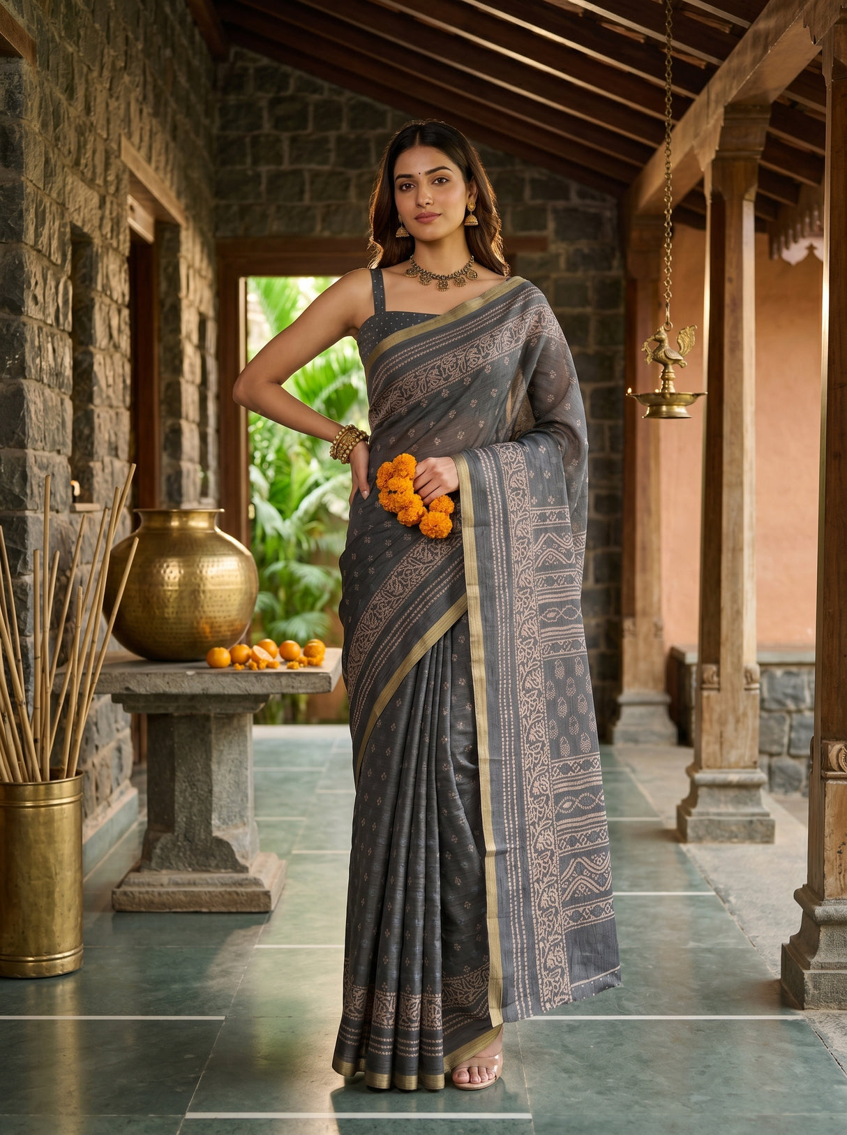MIMOSA Saree Saree — pose 4 styling detail