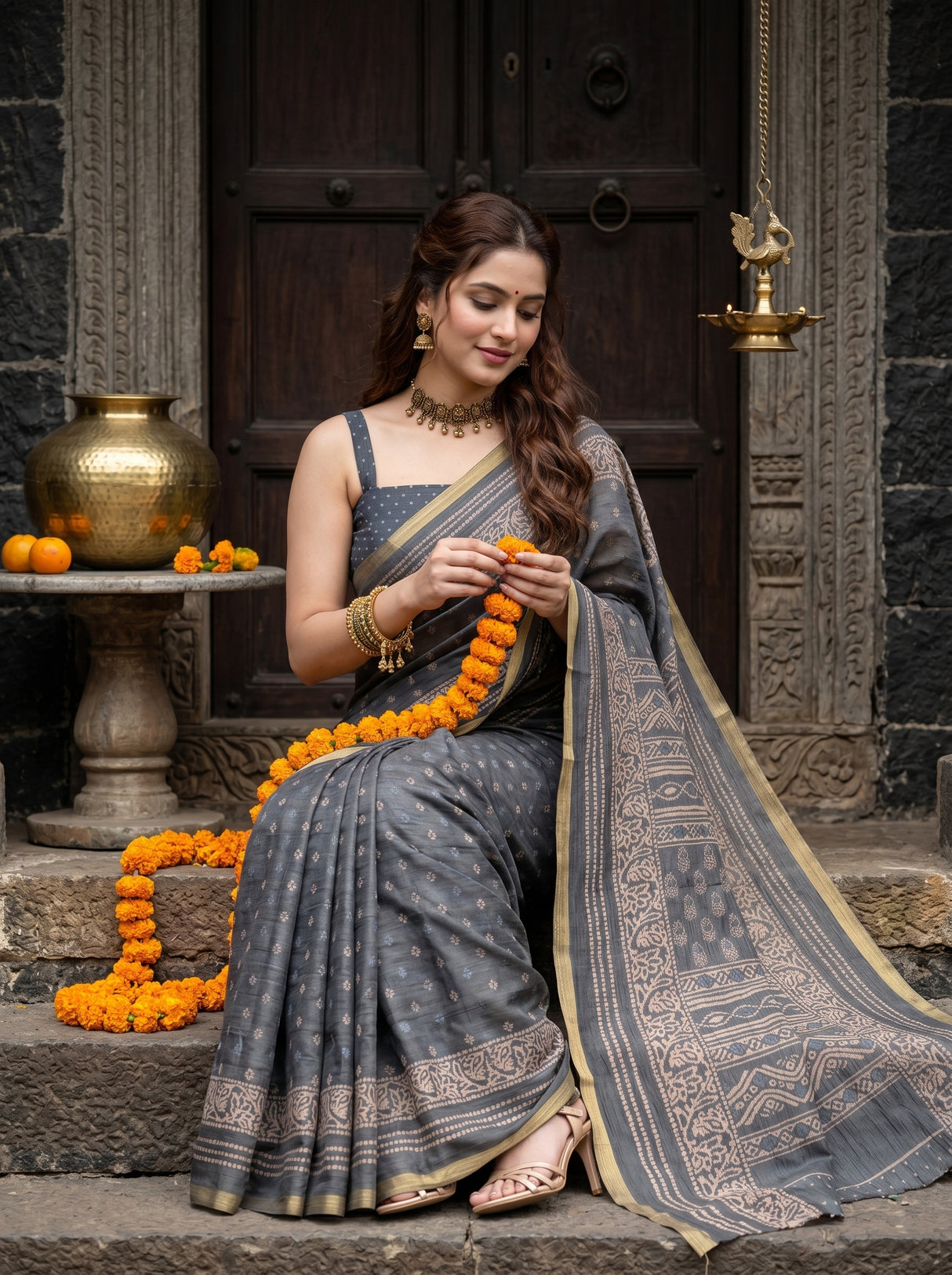 MIMOSA Saree Saree — pose 8 styling detail