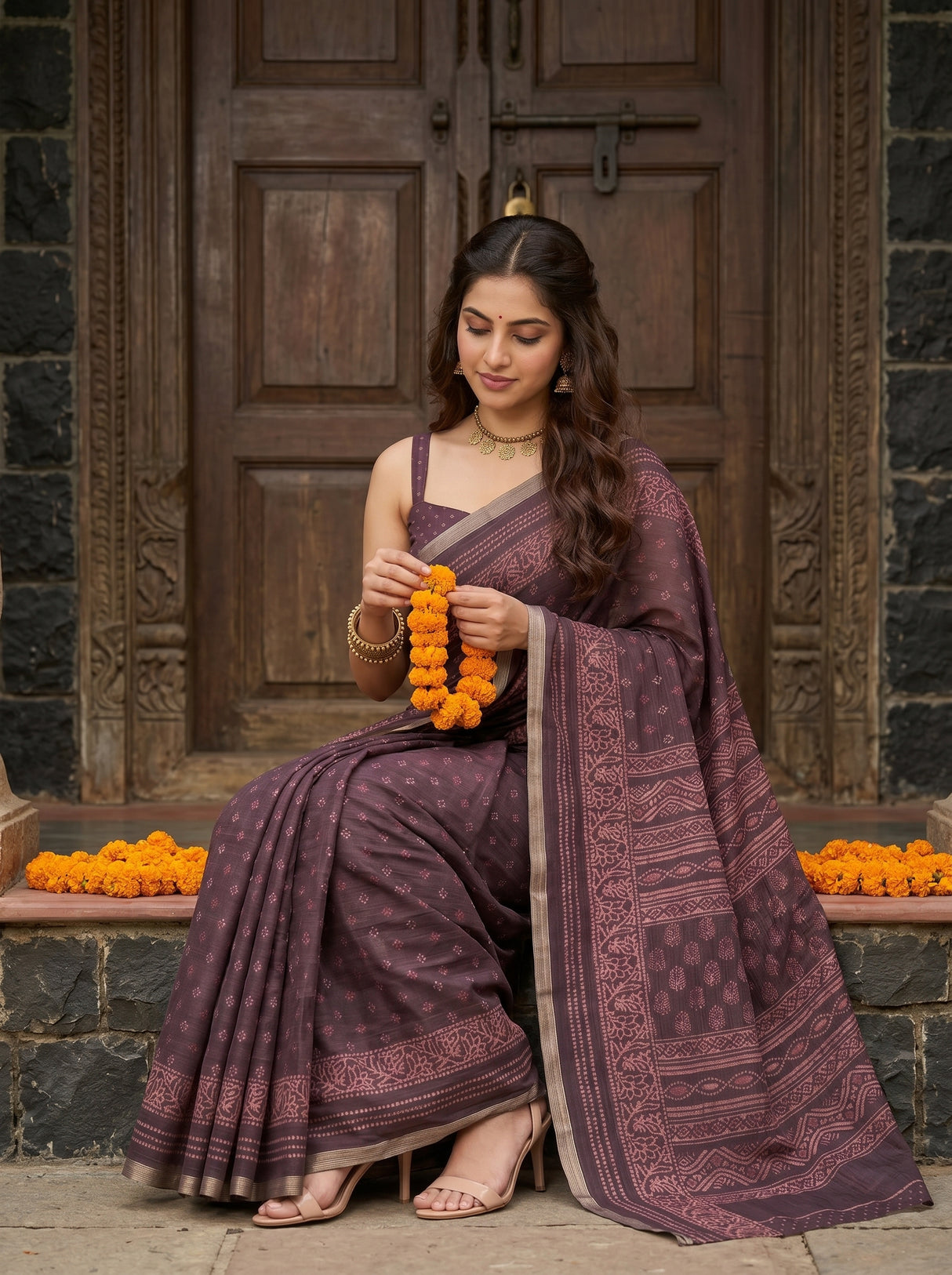 MIMOSA Saree Saree — pose 8 styling detail