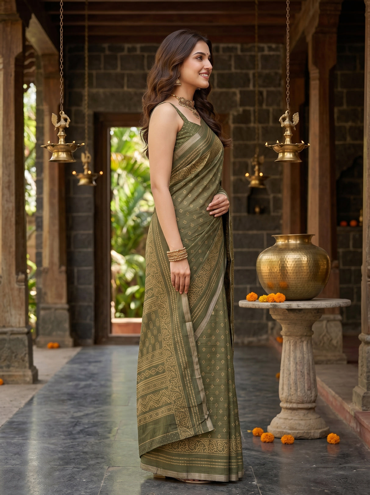 MIMOSA Saree Saree — pose 3 styling detail