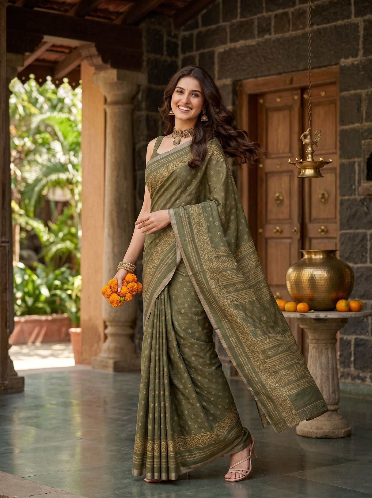 MIMOSA Saree Saree — pose 9 styling detail