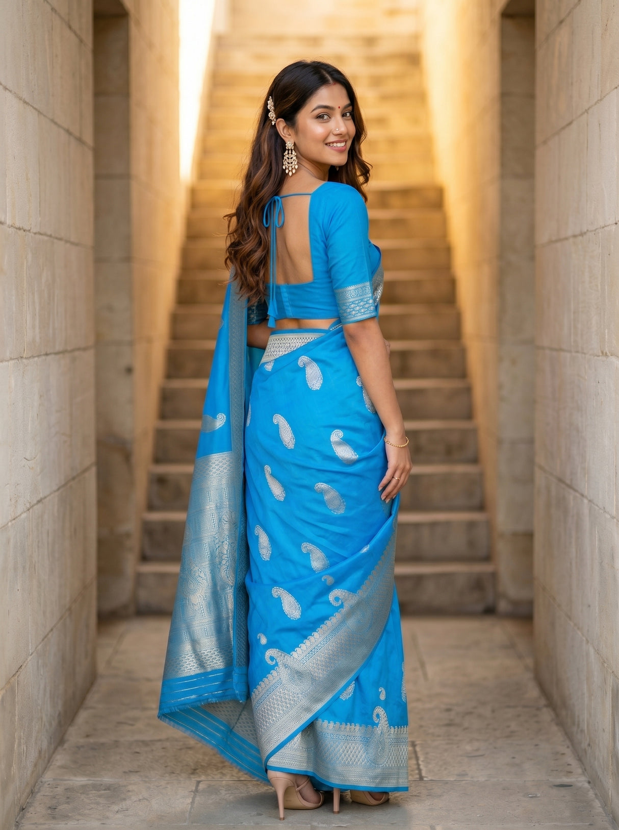 MIMOSA Saree Saree — pose 7 styling detail