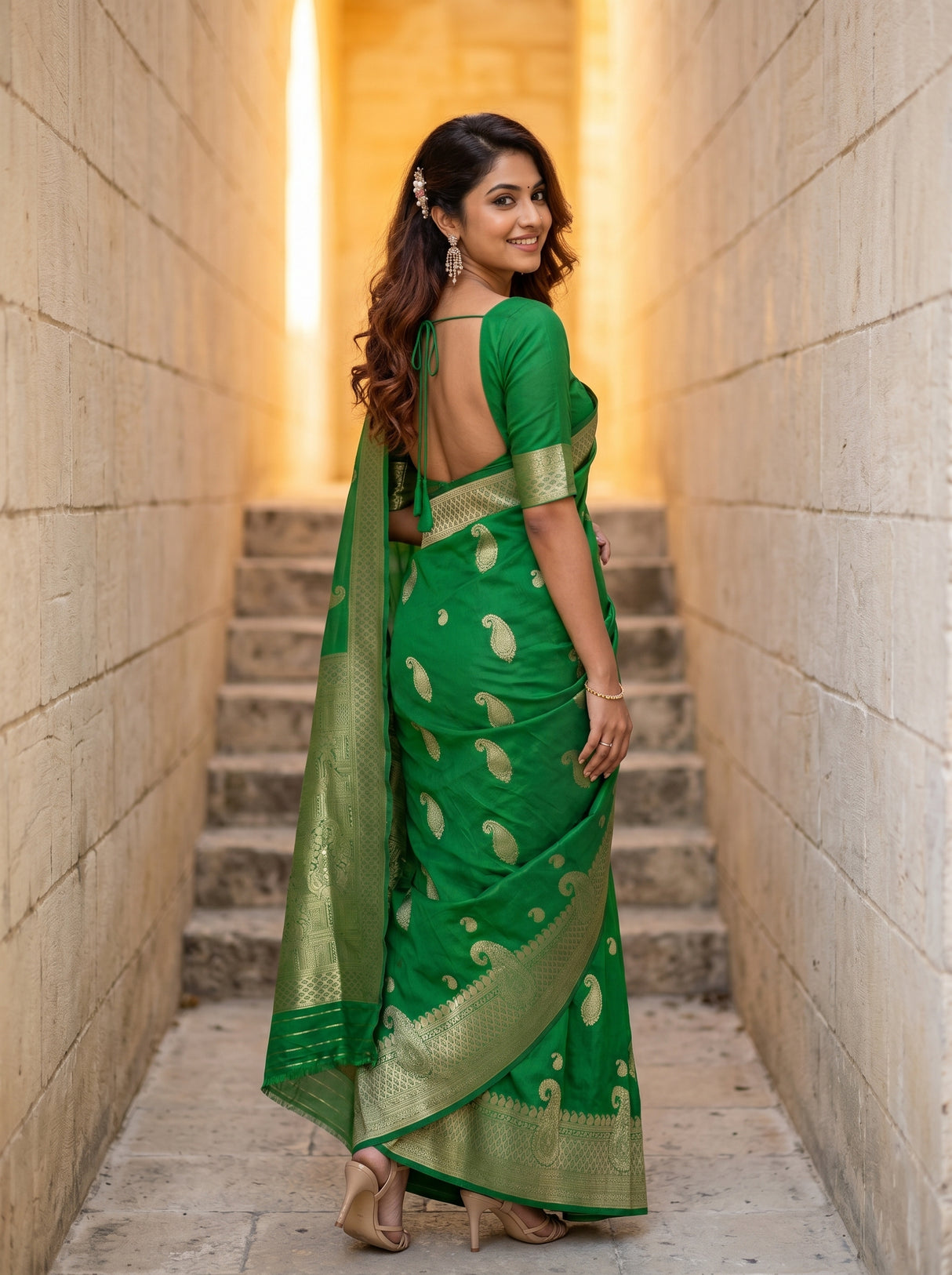 MIMOSA Saree Saree — pose 7 styling detail