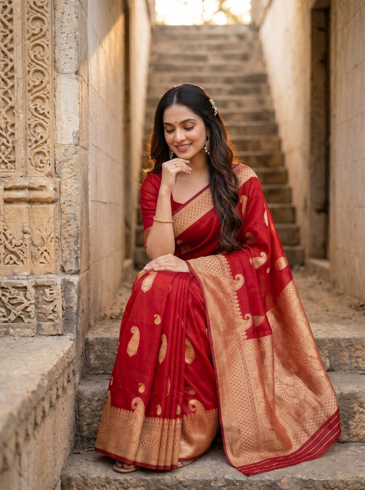 MIMOSA Saree Saree — pose 8 styling detail
