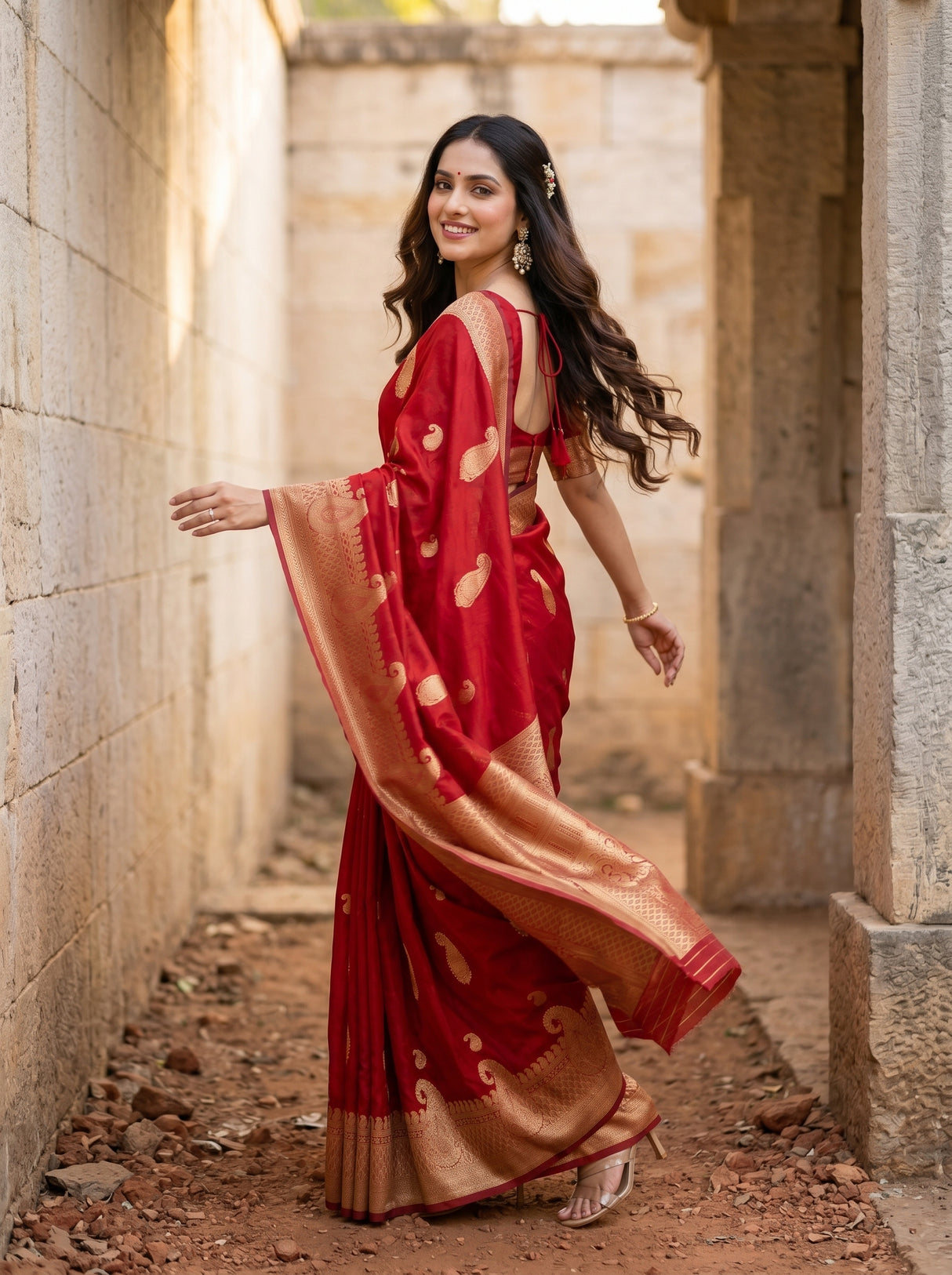 MIMOSA Saree Saree — pose 9 styling detail