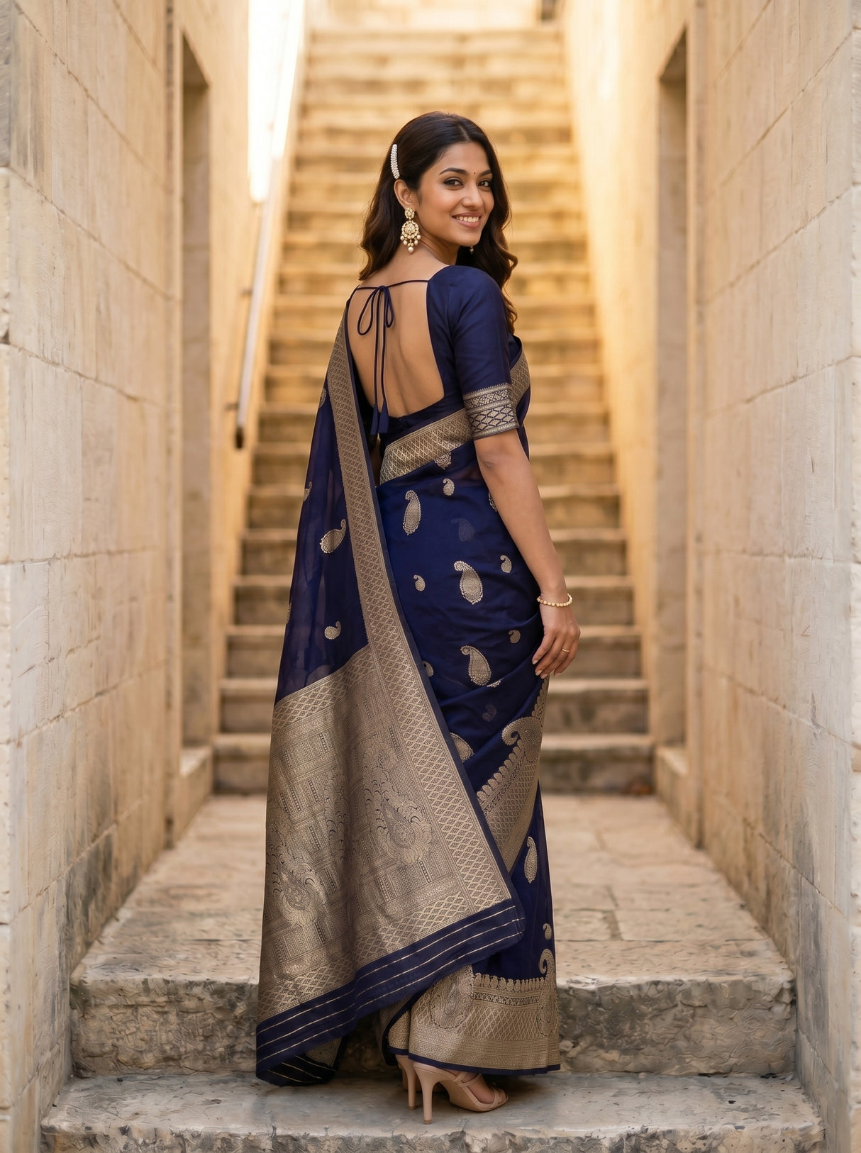 MIMOSA Saree Saree — pose 7 styling detail