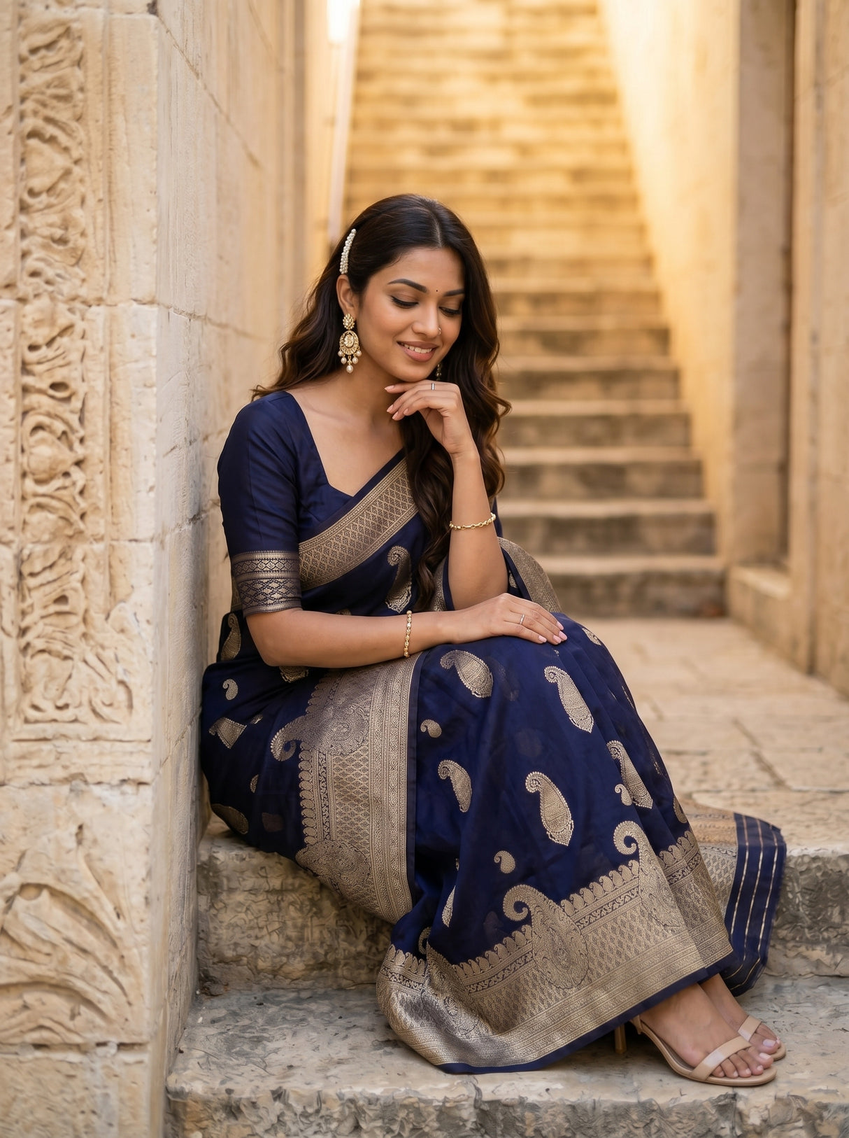 MIMOSA Saree Saree — pose 8 styling detail