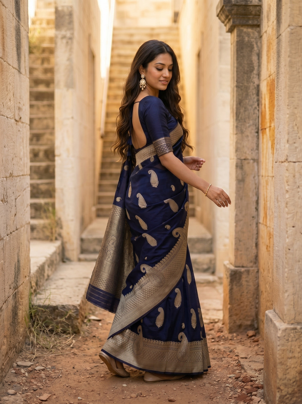 MIMOSA Saree Saree — pose 9 styling detail