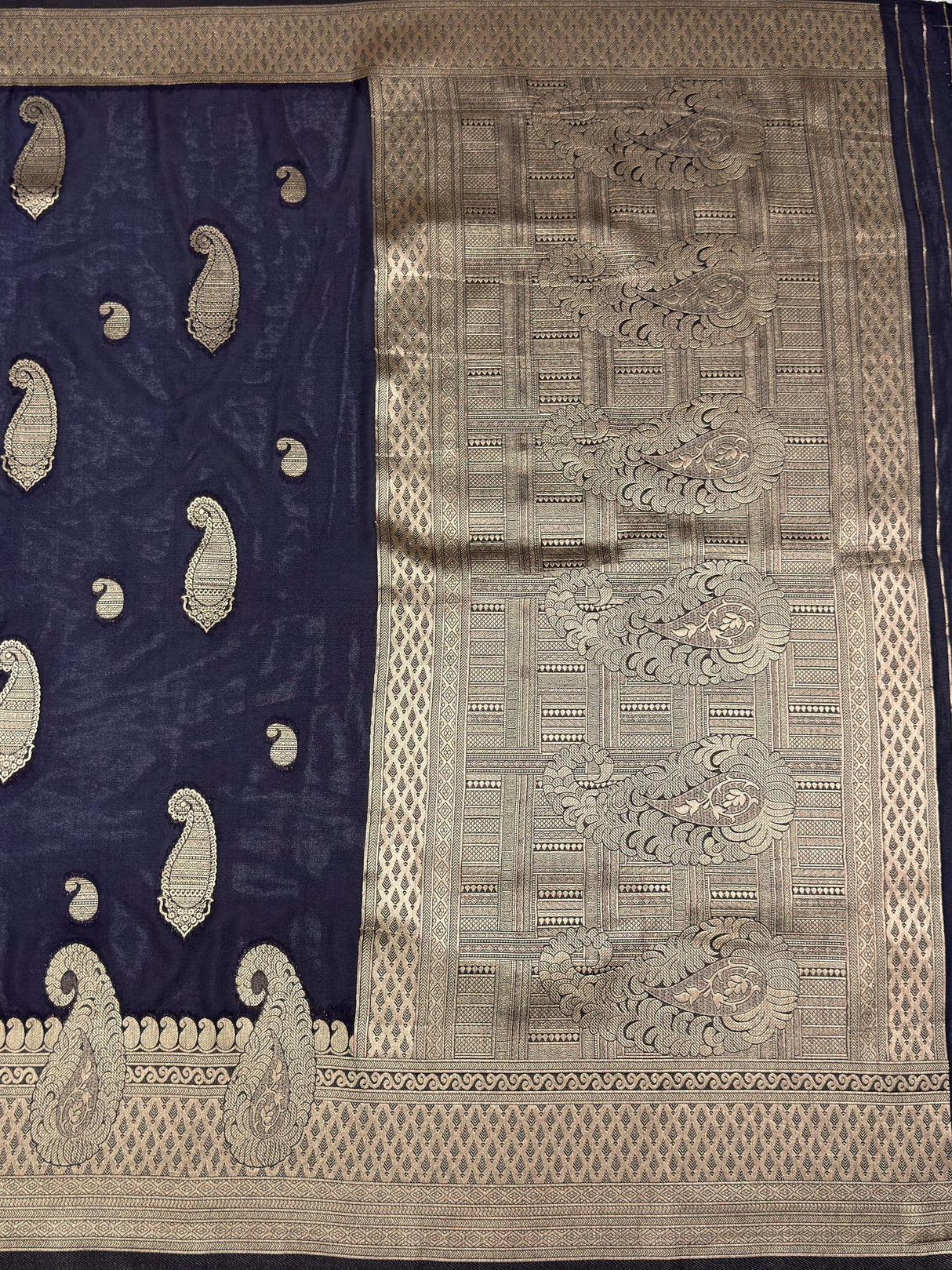 MIMOSA Saree Saree — pallu and zari work detail