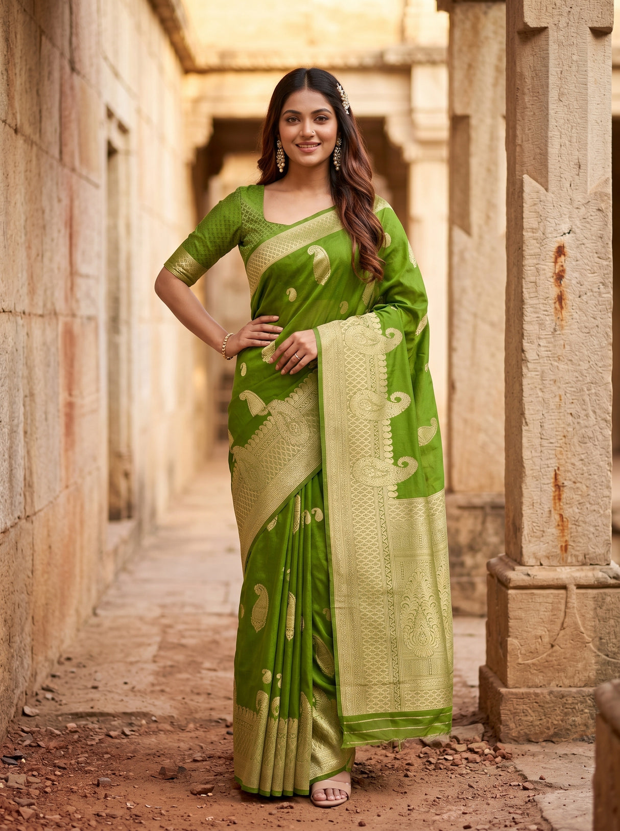 MIMOSA Saree Saree — pose 4 styling detail