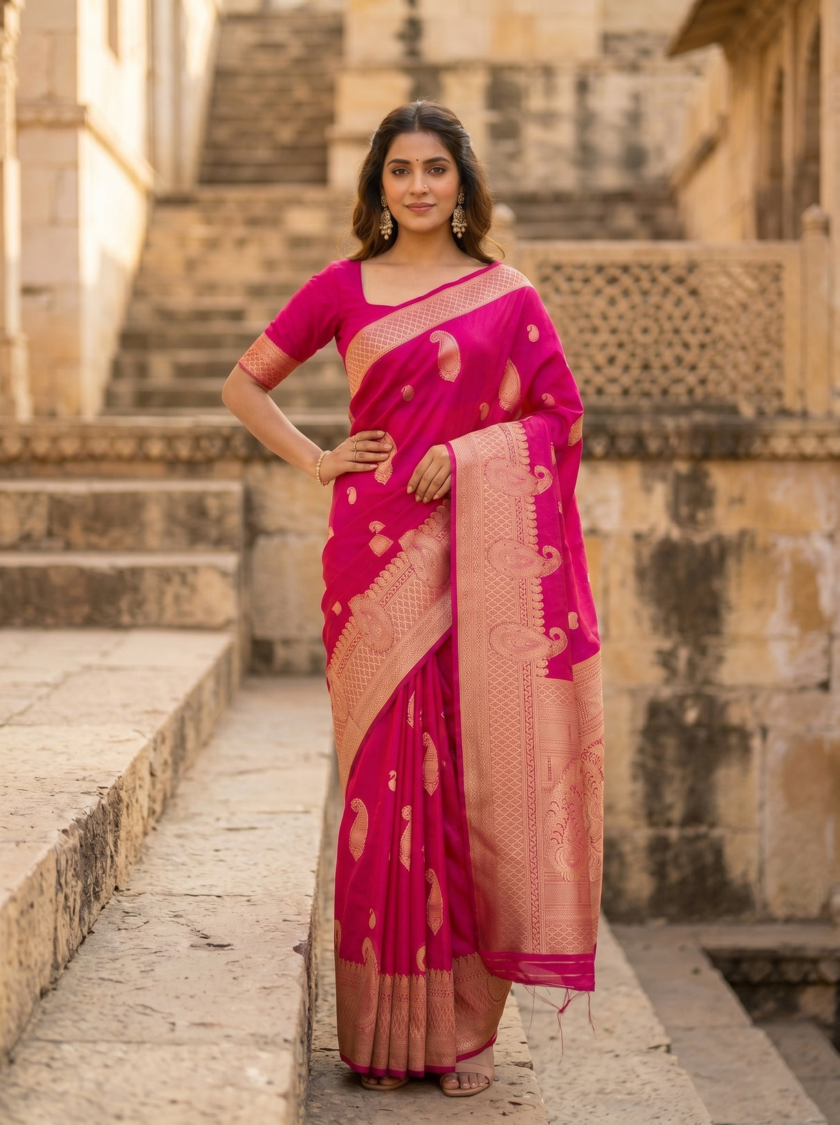 MIMOSA Saree Saree — pose 4 styling detail