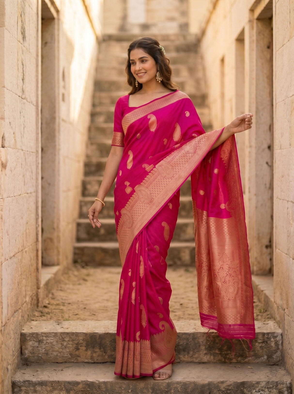 MIMOSA Saree Saree — pose 5 styling detail