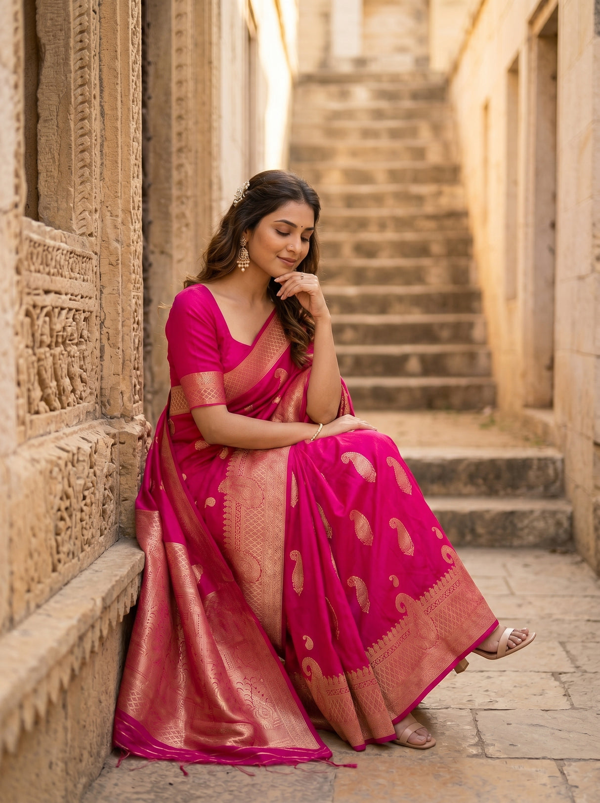 MIMOSA Saree Saree — pose 8 styling detail