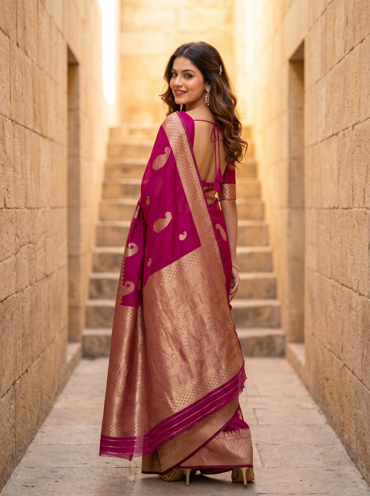 MIMOSA Saree Saree — pose 7 styling detail