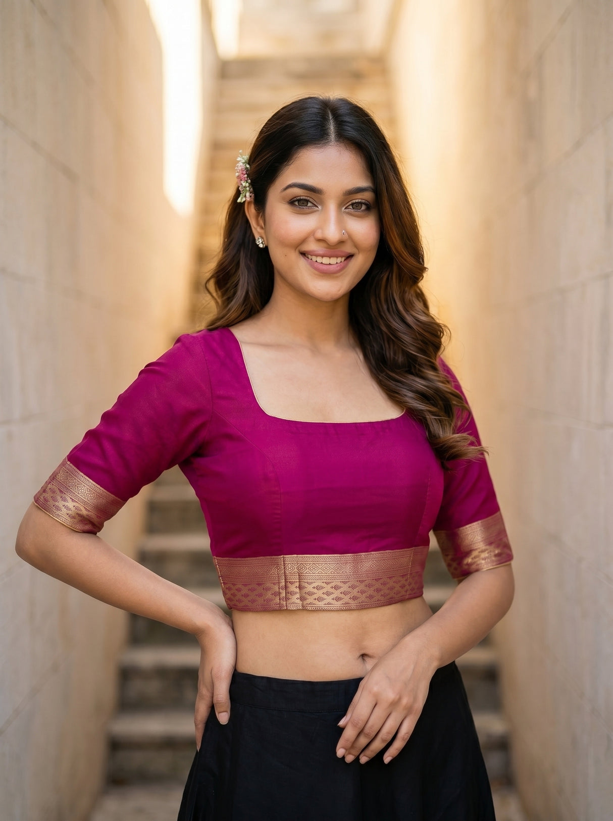 MIMOSA Saree Saree — blouse close-up