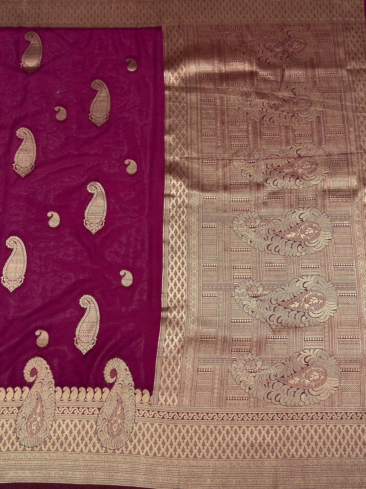 MIMOSA Saree Saree — pallu and zari work detail