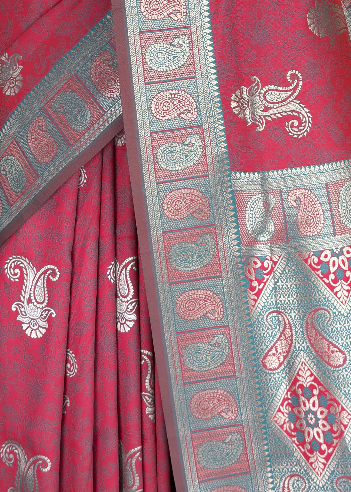 MIMOSA Gajari Kanjivaram Art silk Saree β fleets shot full lifestyle