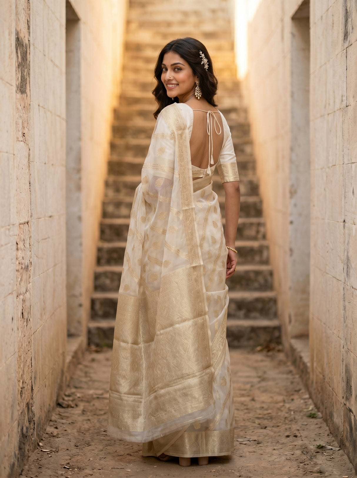 MIMOSA Saree Saree — pose 7 styling detail