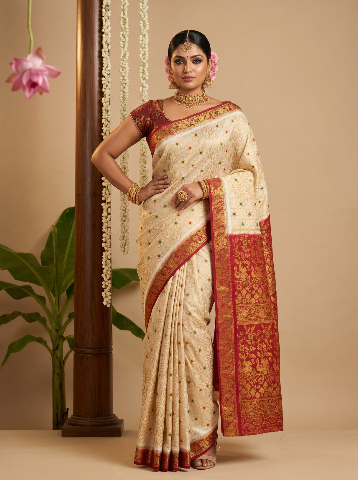 MIMOSA Saree Saree — pose 4 styling detail
