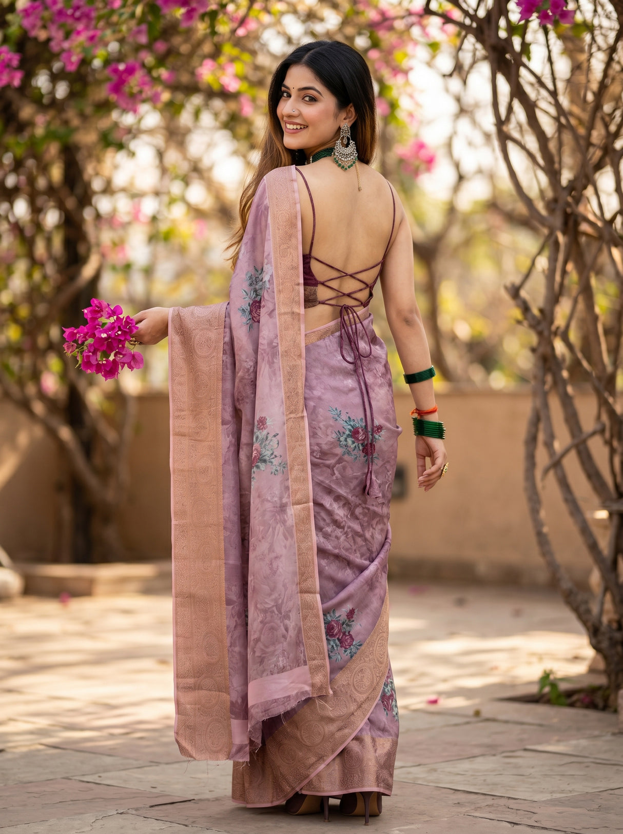 MIMOSA Saree Saree — pose 7 styling detail