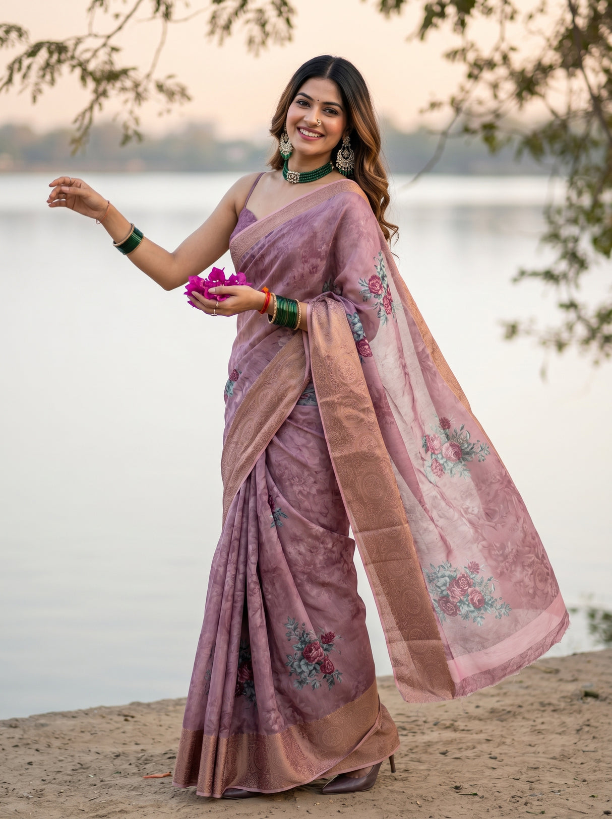MIMOSA Saree Saree — pose 9 styling detail