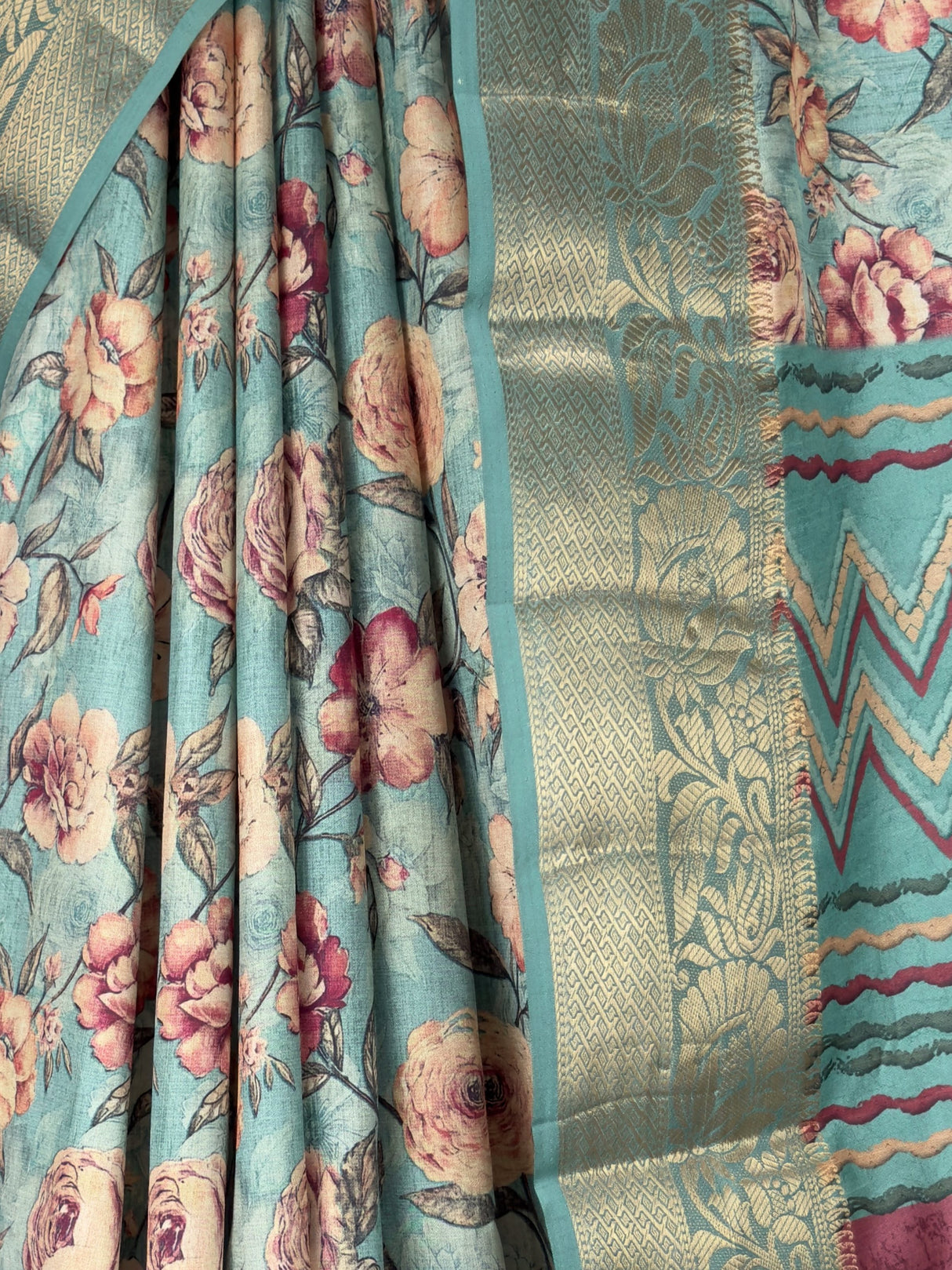 MIMOSA Ananda Kalamkari Saree — fleets shot full lifestyle