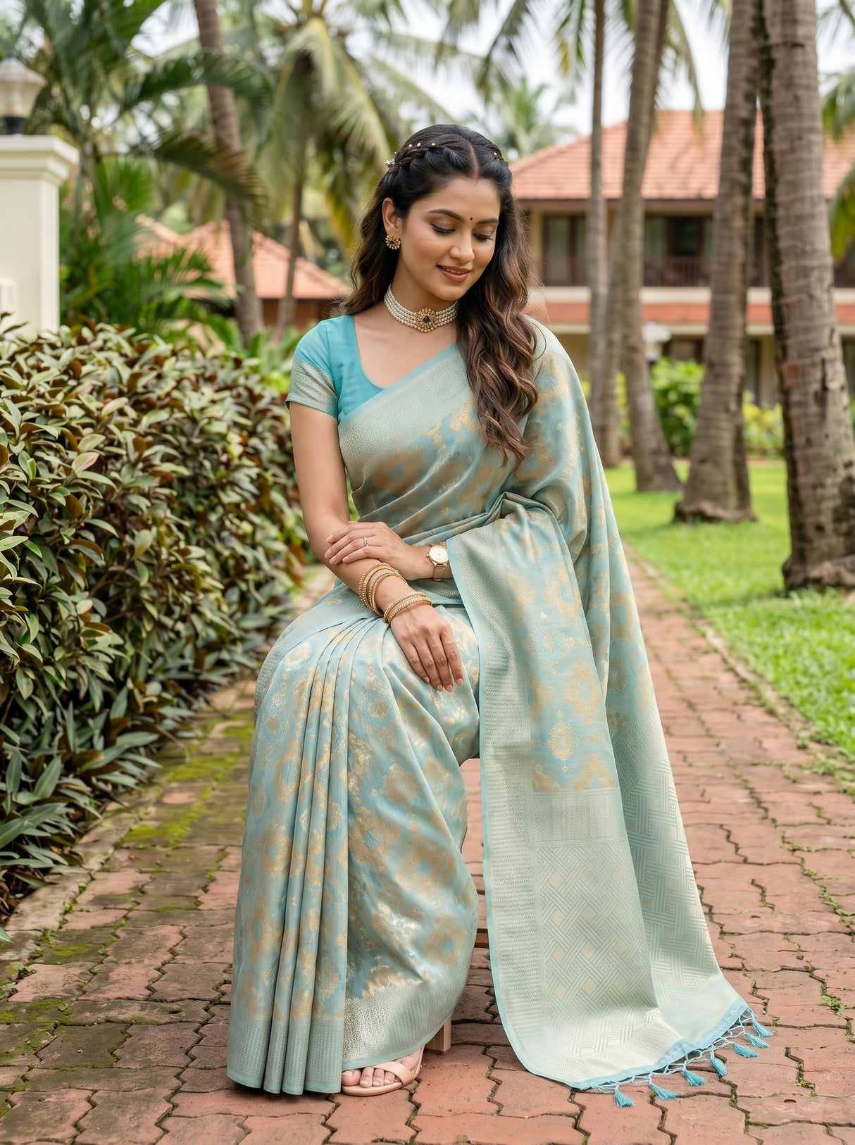 MIMOSA Saree Saree — pose 8 styling detail
