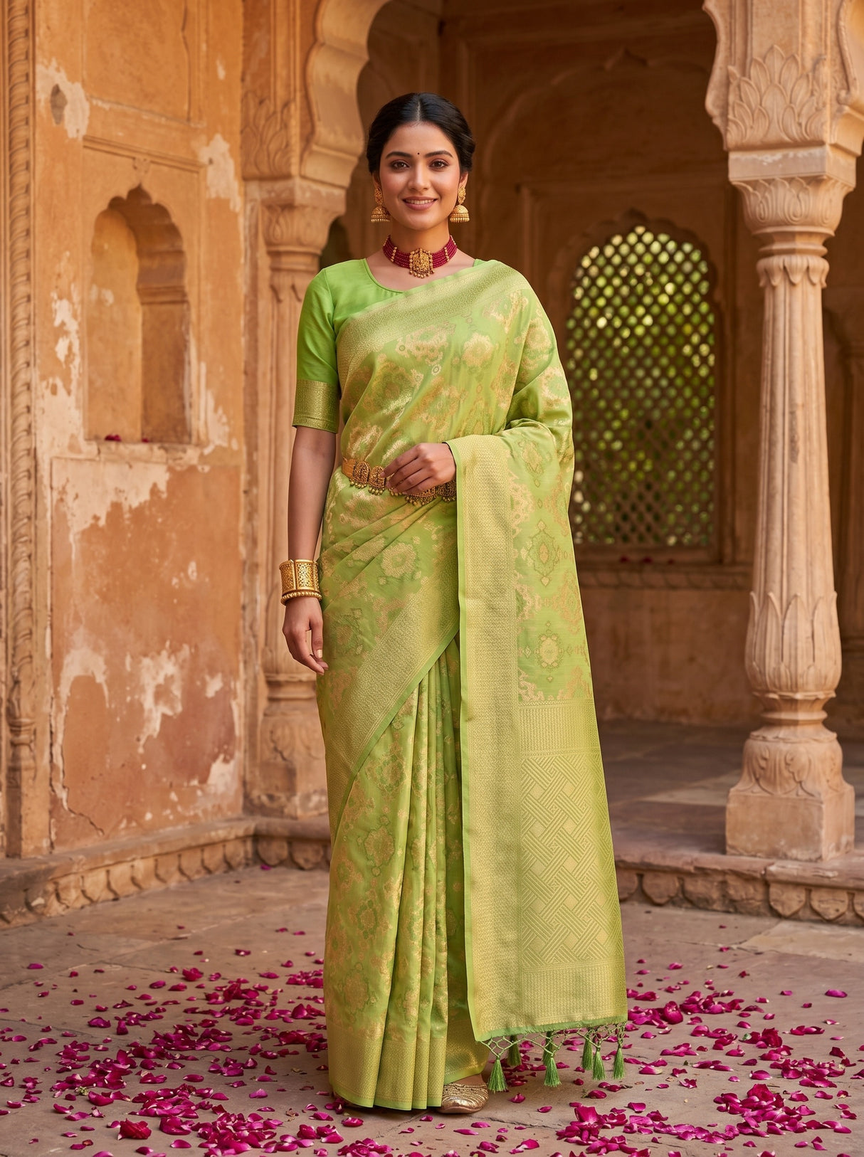 MIMOSA Saree Saree — front view on mannequin