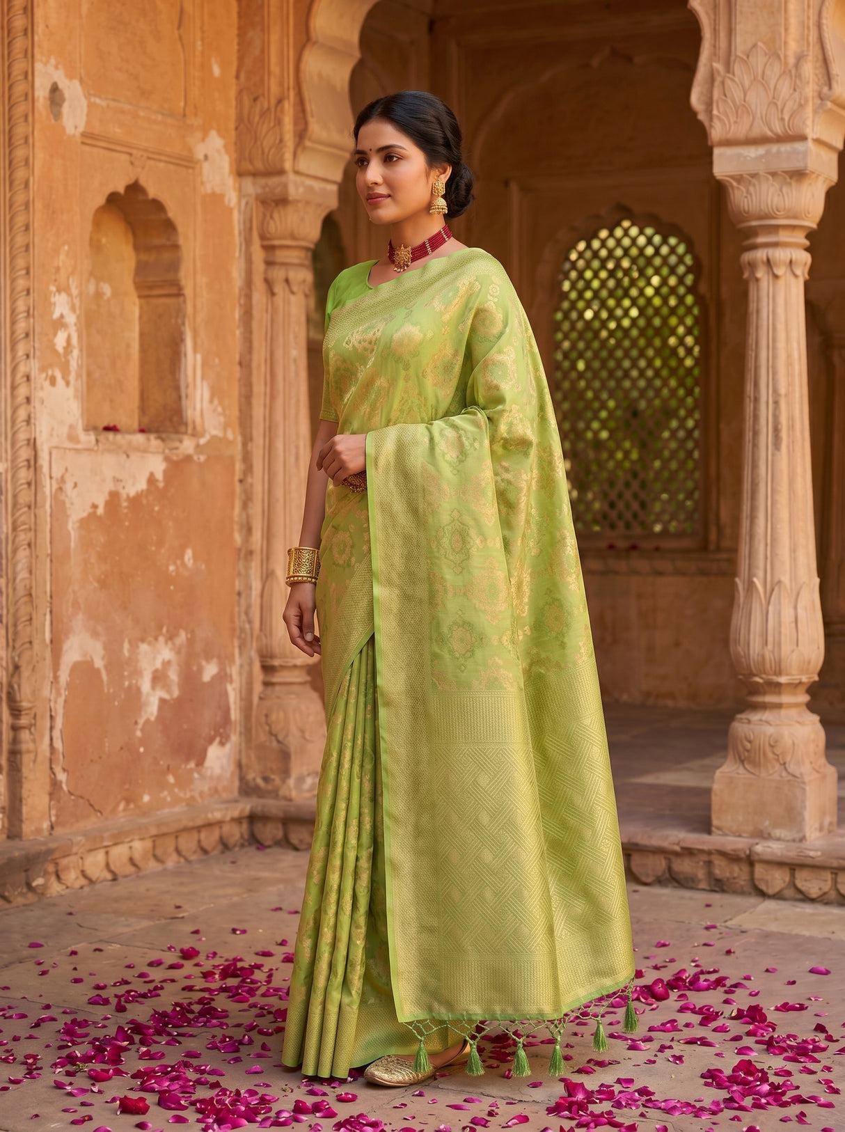 MIMOSA Saree Saree — pose 3 styling detail